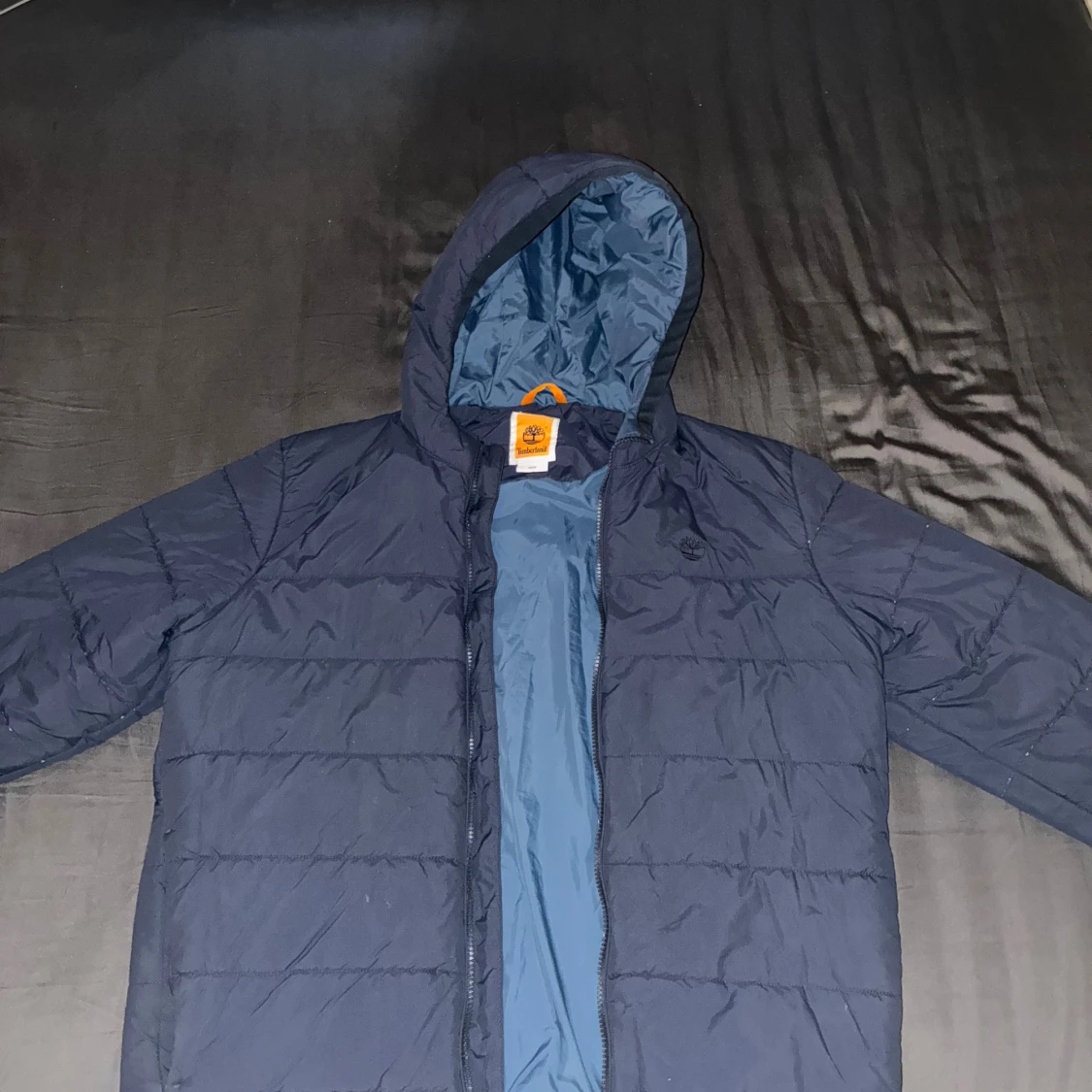 Mörkblå pufferjacka från Timberland