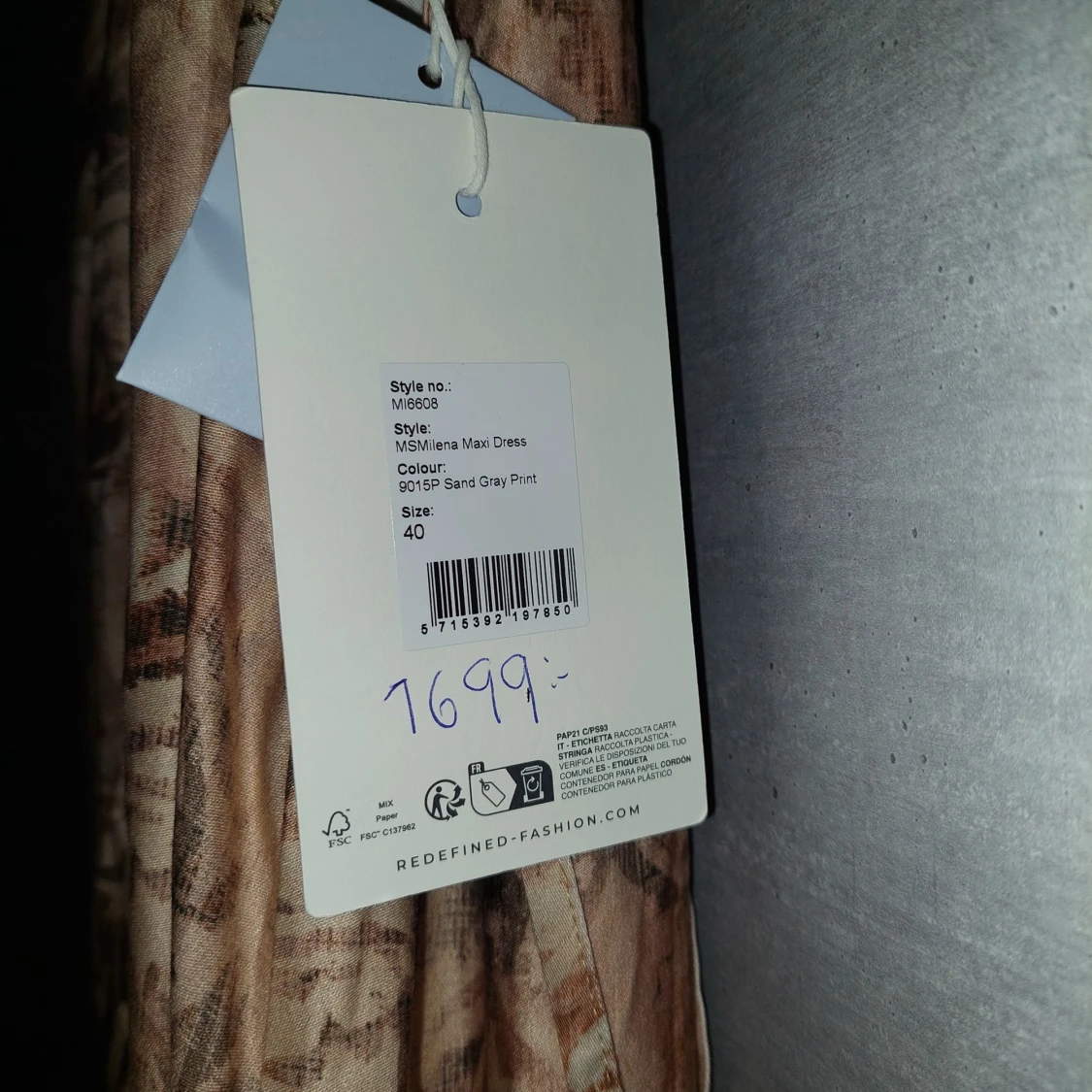 Suncoo långklänning sandmönstrad - 2