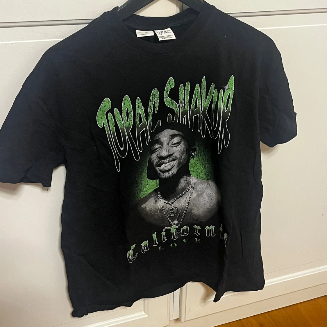 Svart 2Pac t-shirt från Bershka