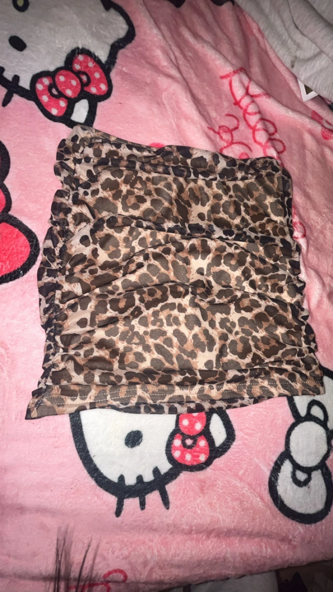 leopard mönstrad kjol