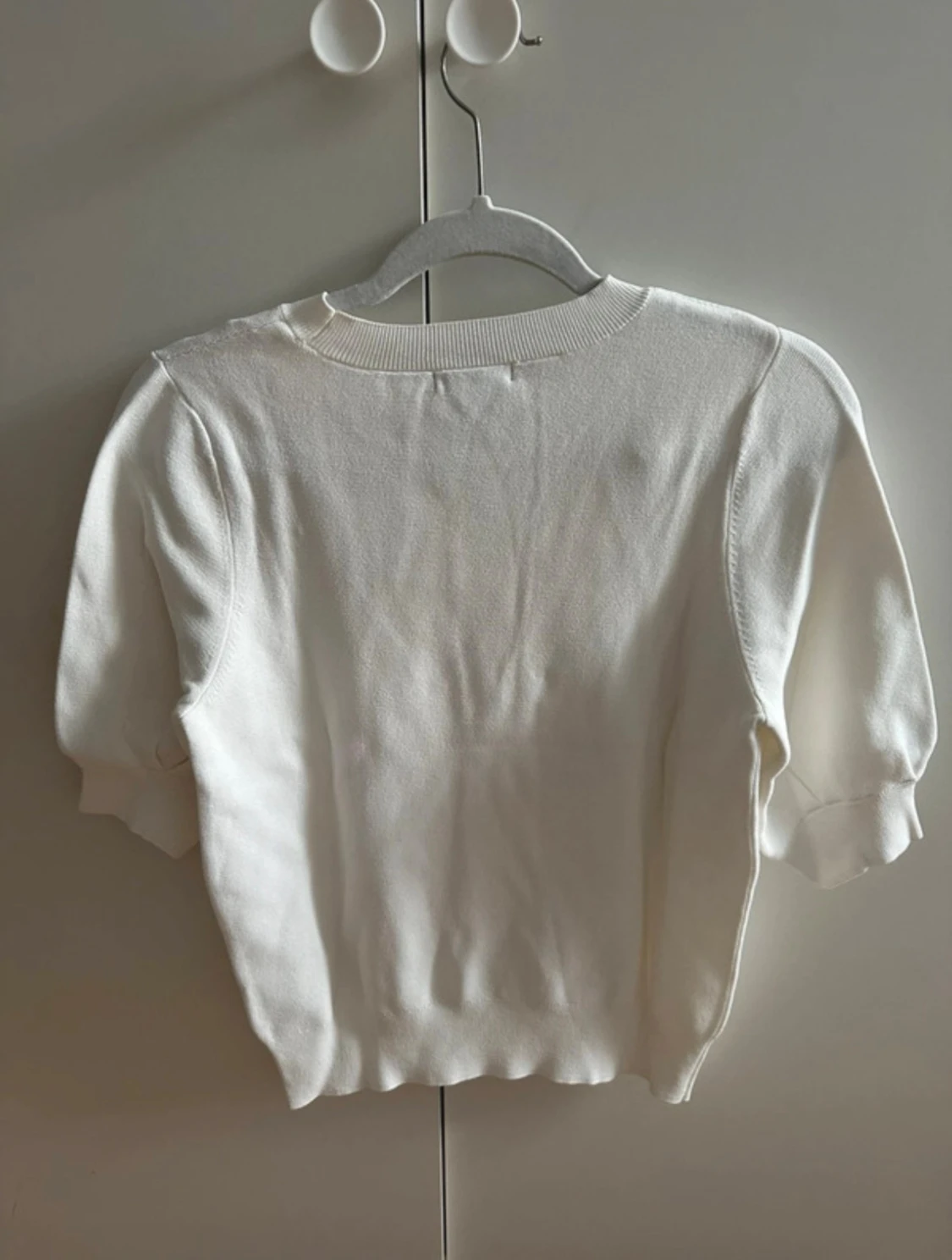 Vit stickad tröja från H&M - 3