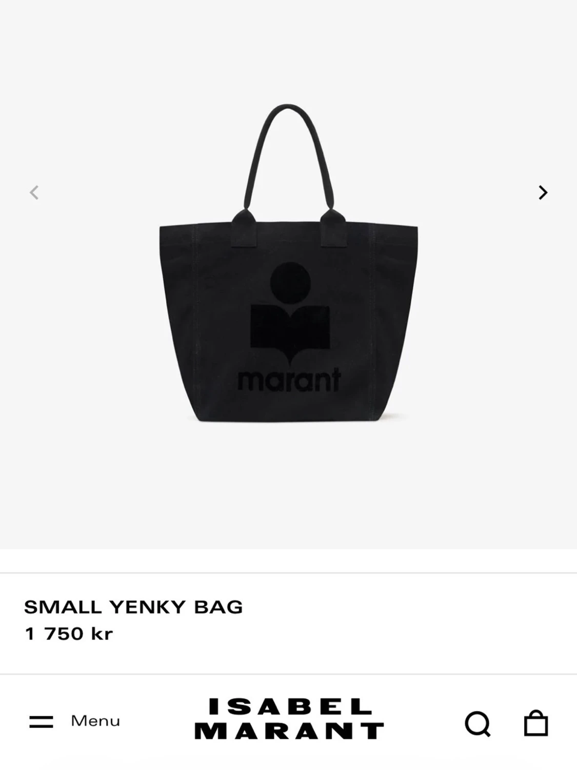 Svart shoppingväska Isabel Marant