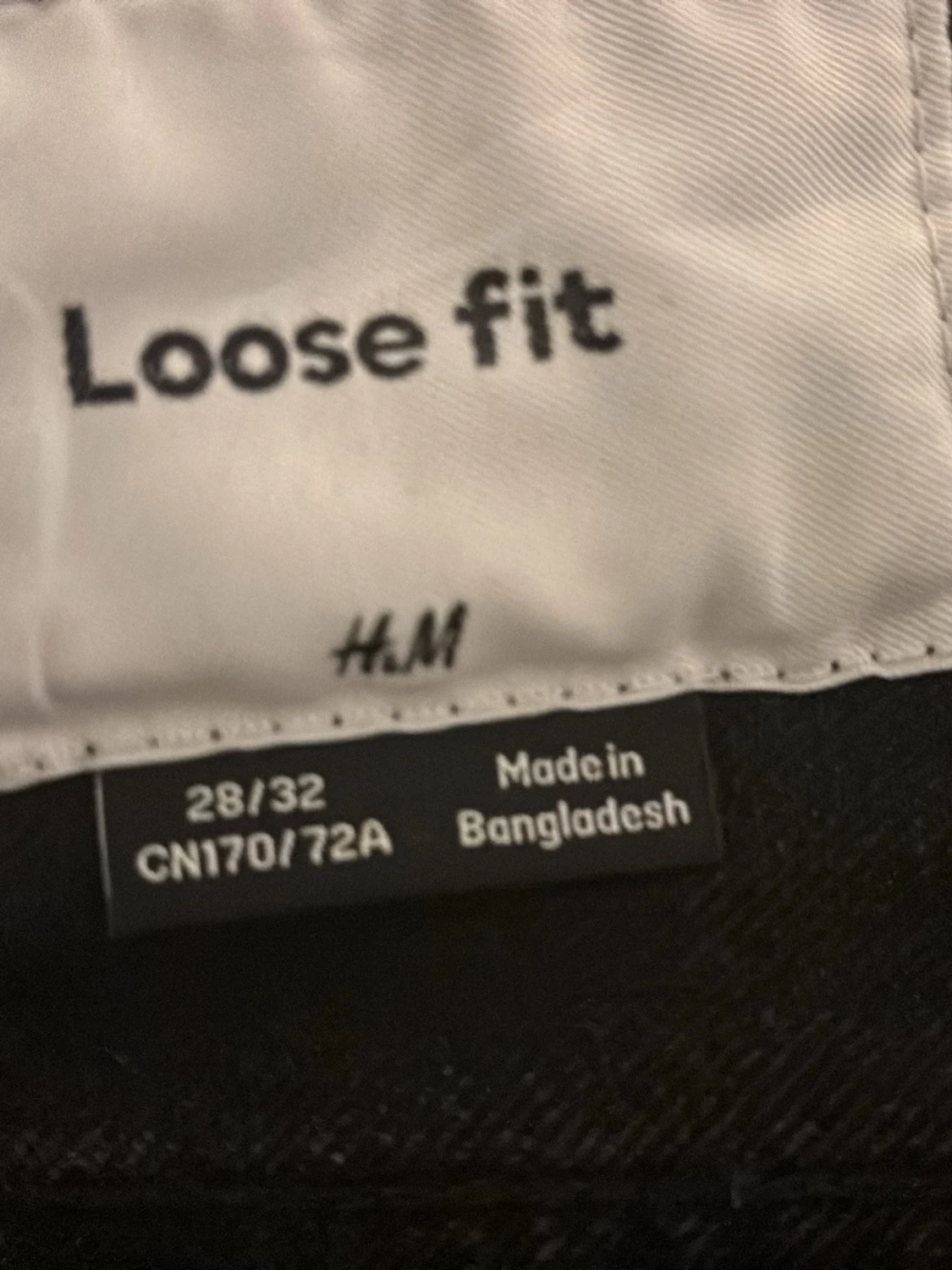 Svarta loose fit jeans från H&M - 2