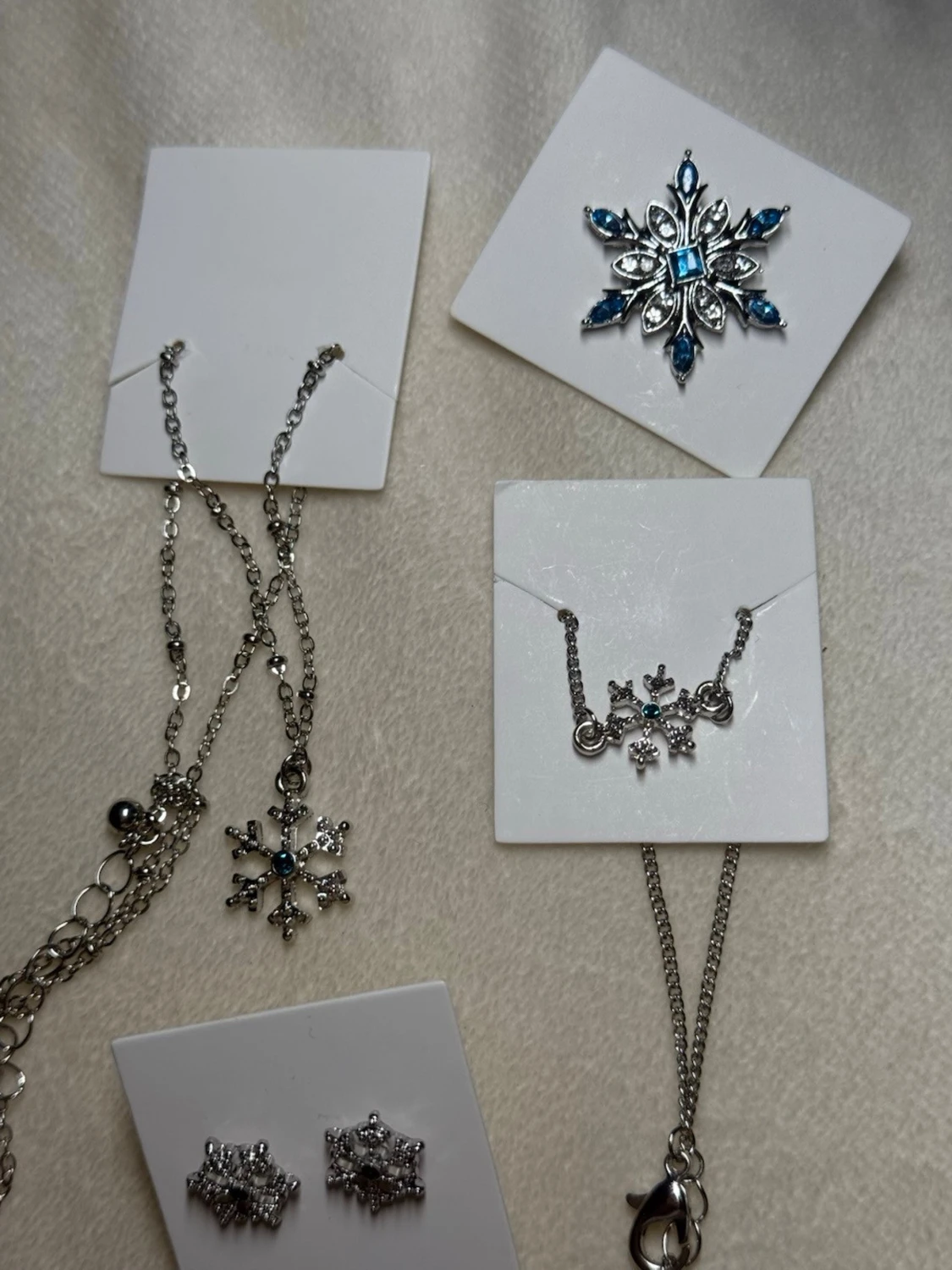 Snöflinge-Smyckeset – Halsband, Armband,berlock & Örhängen - 2
