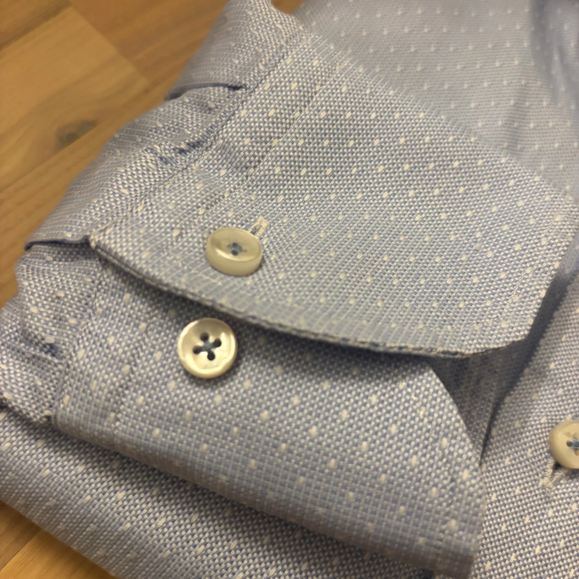 Blå slim fit skjorta från Stenströms - 2