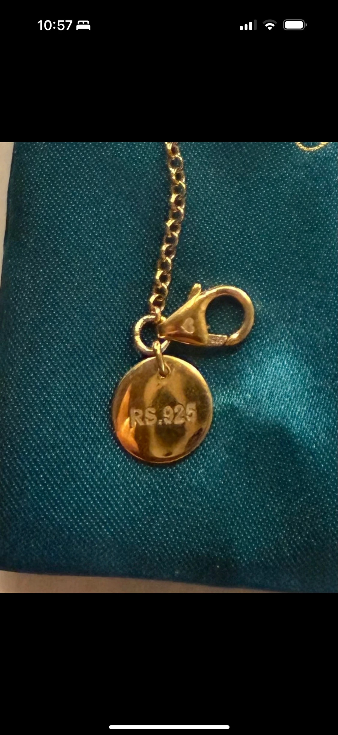 Guldpläterat hjärthalsband Sophie by Sophie - 3