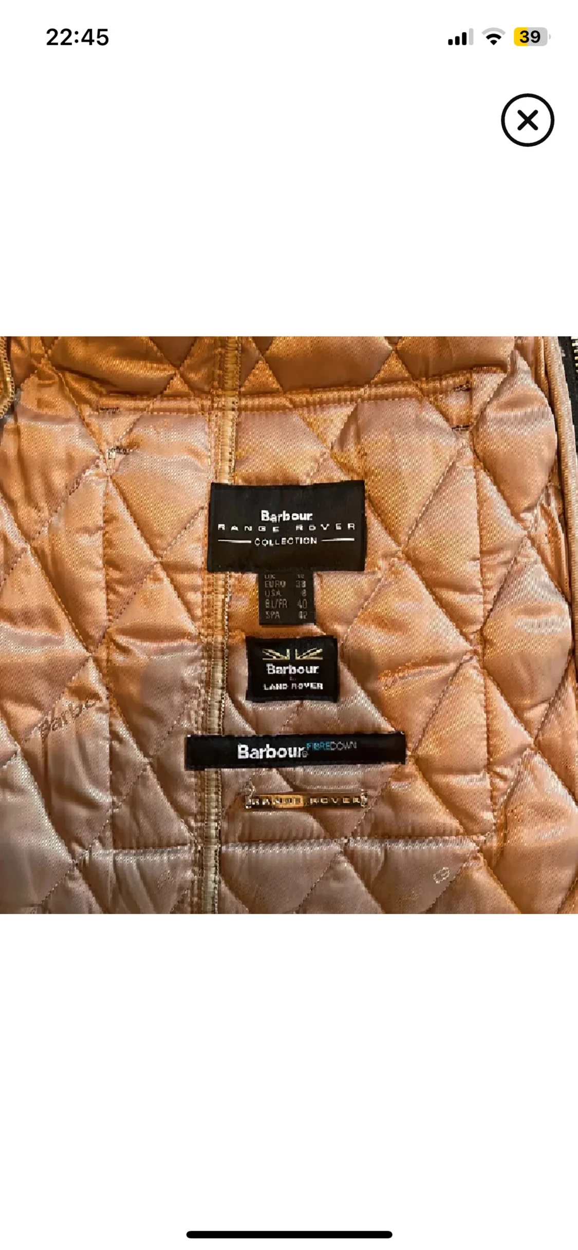 Svart quiltad jacka Barbour  - 2