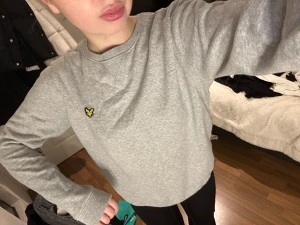Grå sweatshirt från Lyle & Scott - Säljer en grå sweatshirt från Lyle & Scott. Aldrig använd. Står 14-15 år i storleken men passar mig som är 1.63🩶