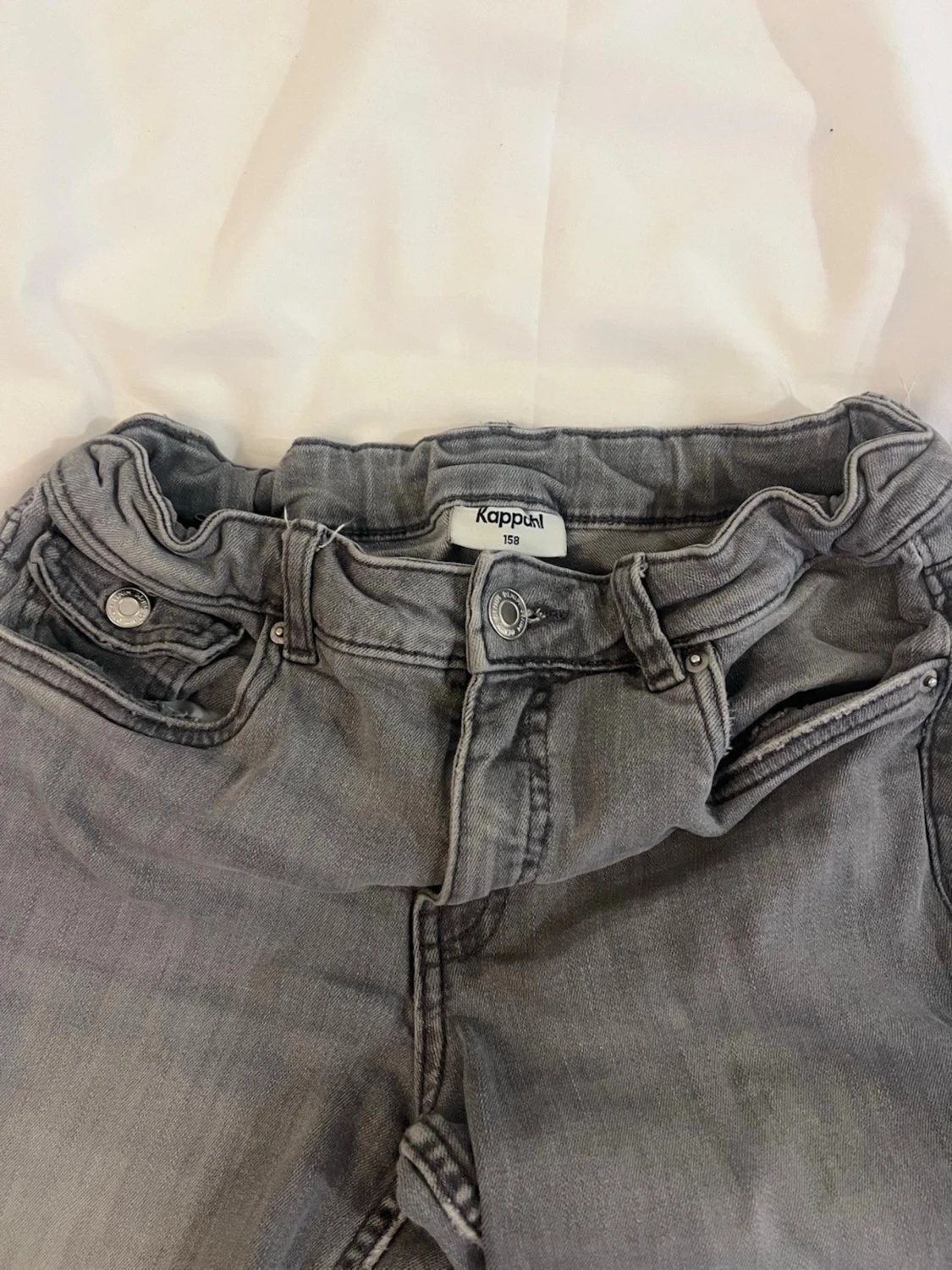 Grå bootcut jeans  - 3