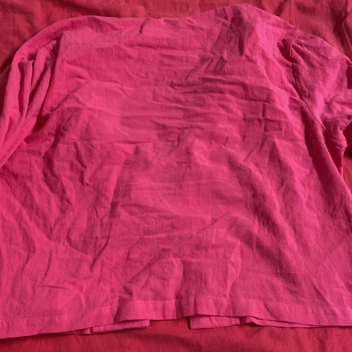 Rosa omlottopp med knytband - 2