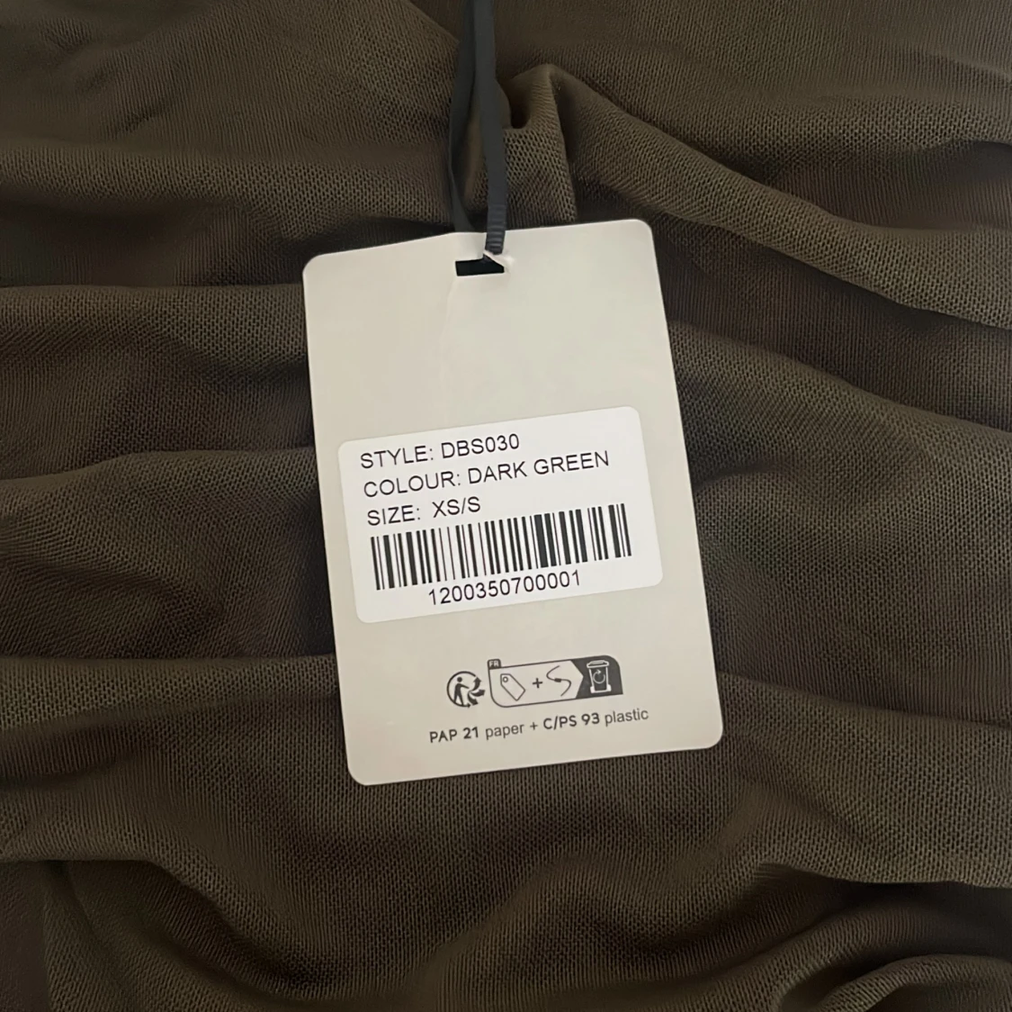 Mörkgrön tajt klänning  - 3