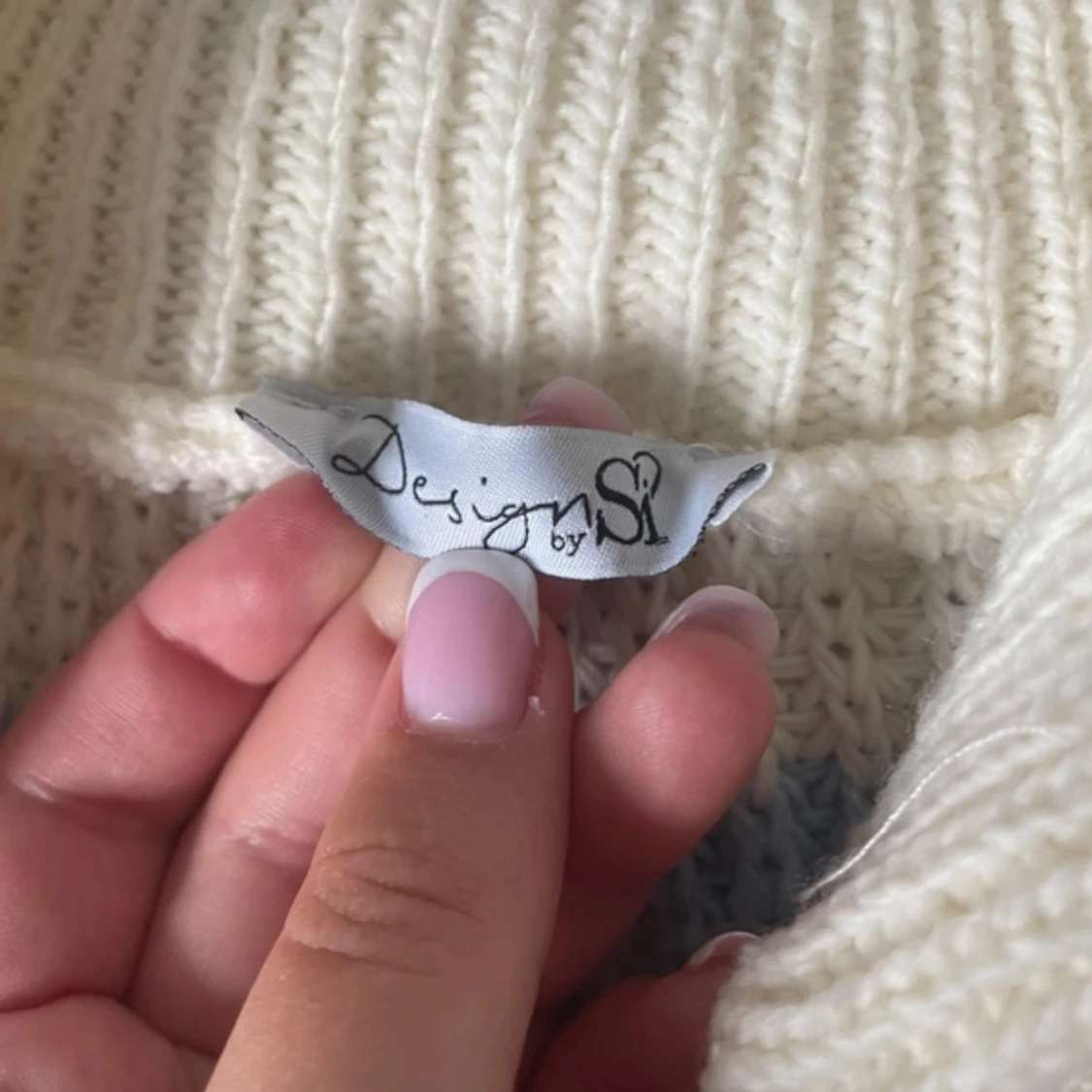 Randig stickad tröja Design by Si - 1