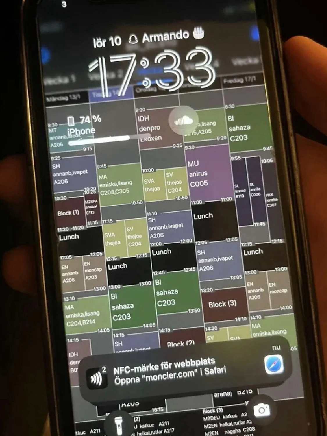 Svart Moncler vindjacka med huva - 3