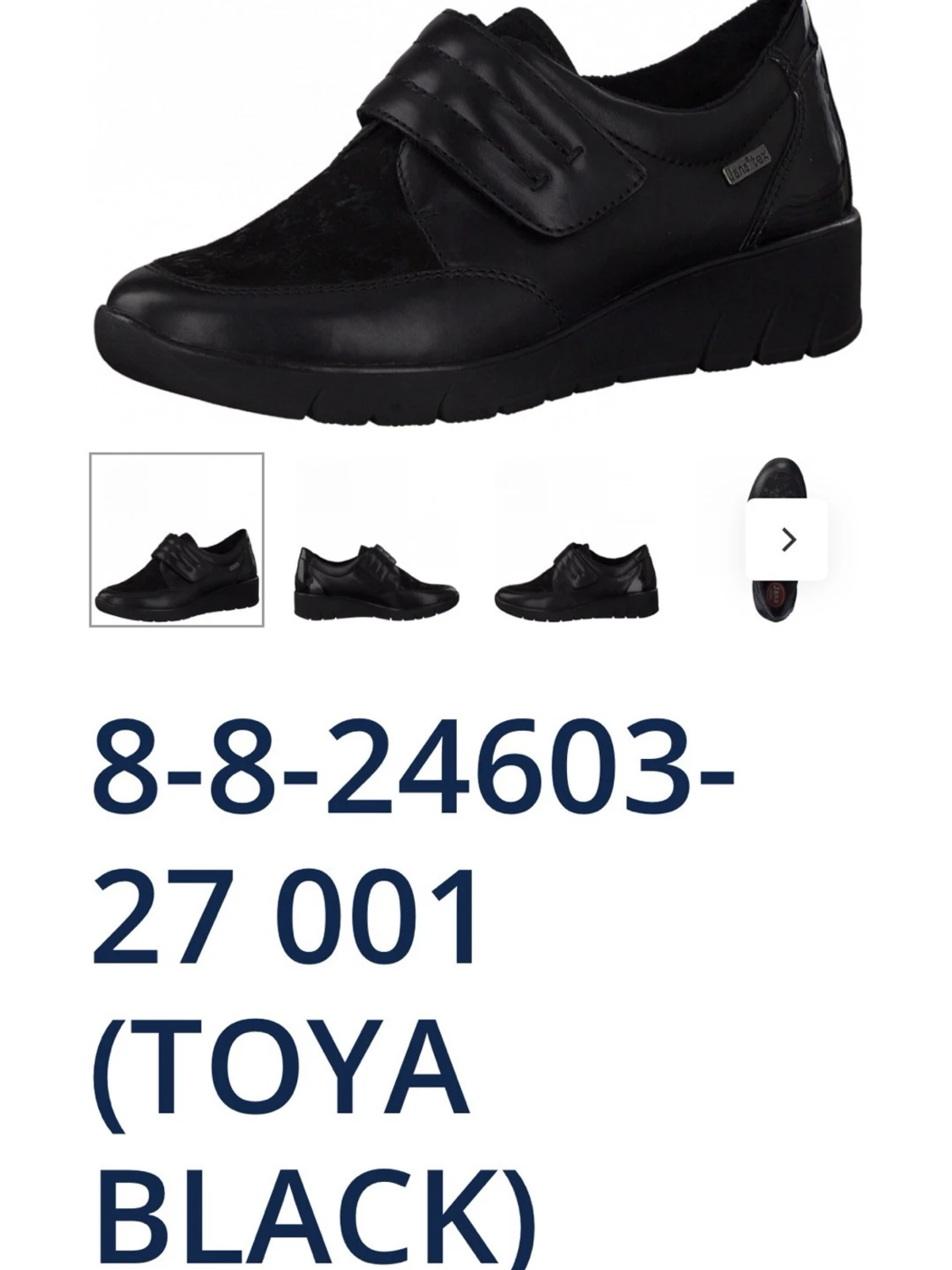 Svarta loafers från Jana Relax - 3