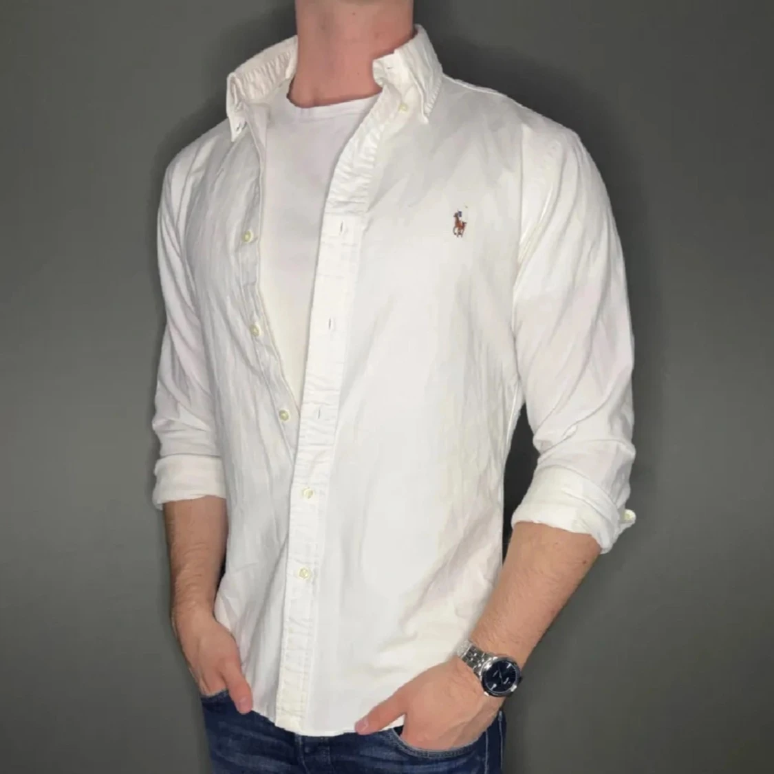 Vit Ralph lauren skjorta - 90