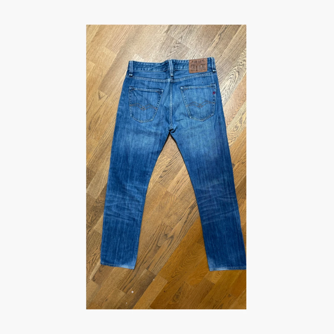 Blå Replay jeans straight fit - 2