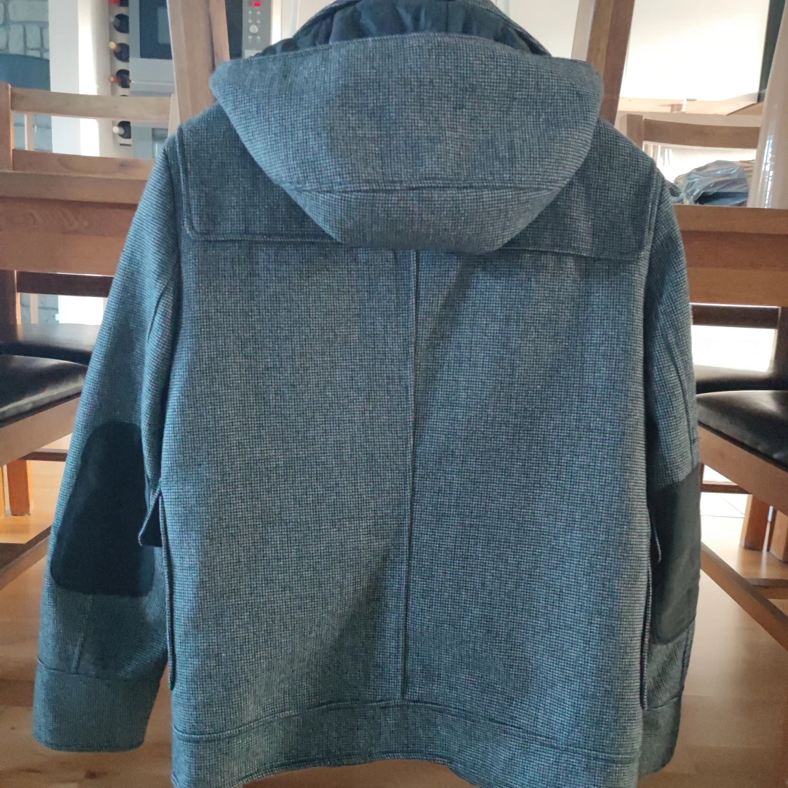 Grå rutig duffeljacka från H&M - 2