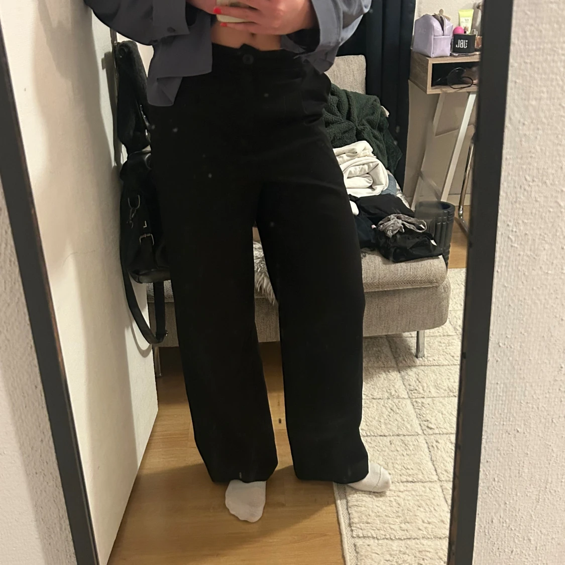 Svarta kostymbyxor - 2
