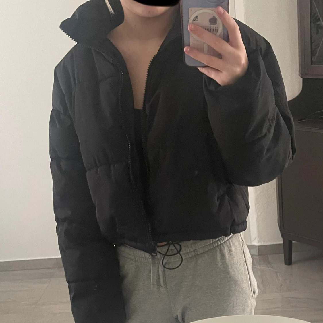 Croppad pufferjacka - 2