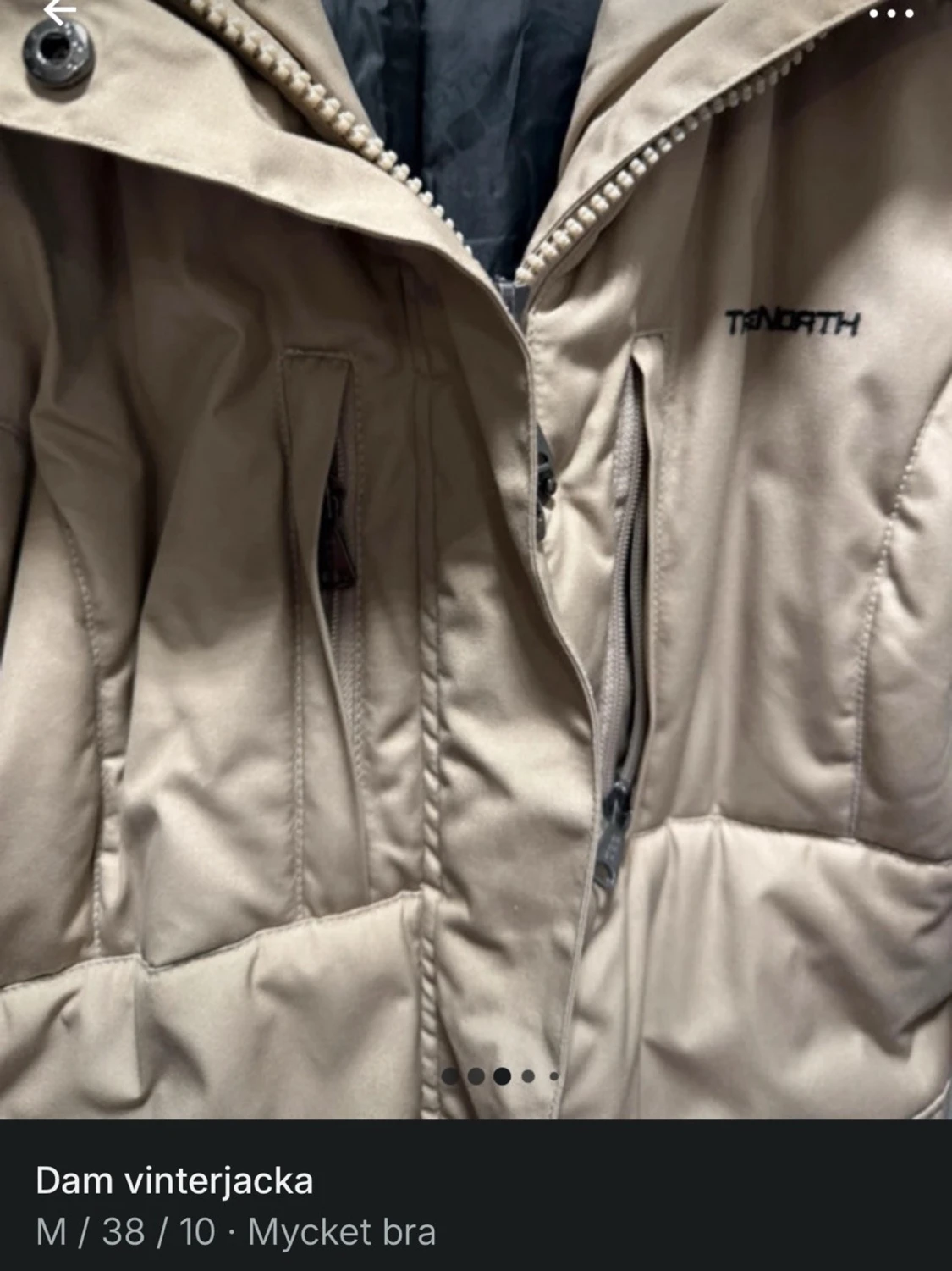 Beige vinterparkas från Trionarth - 2