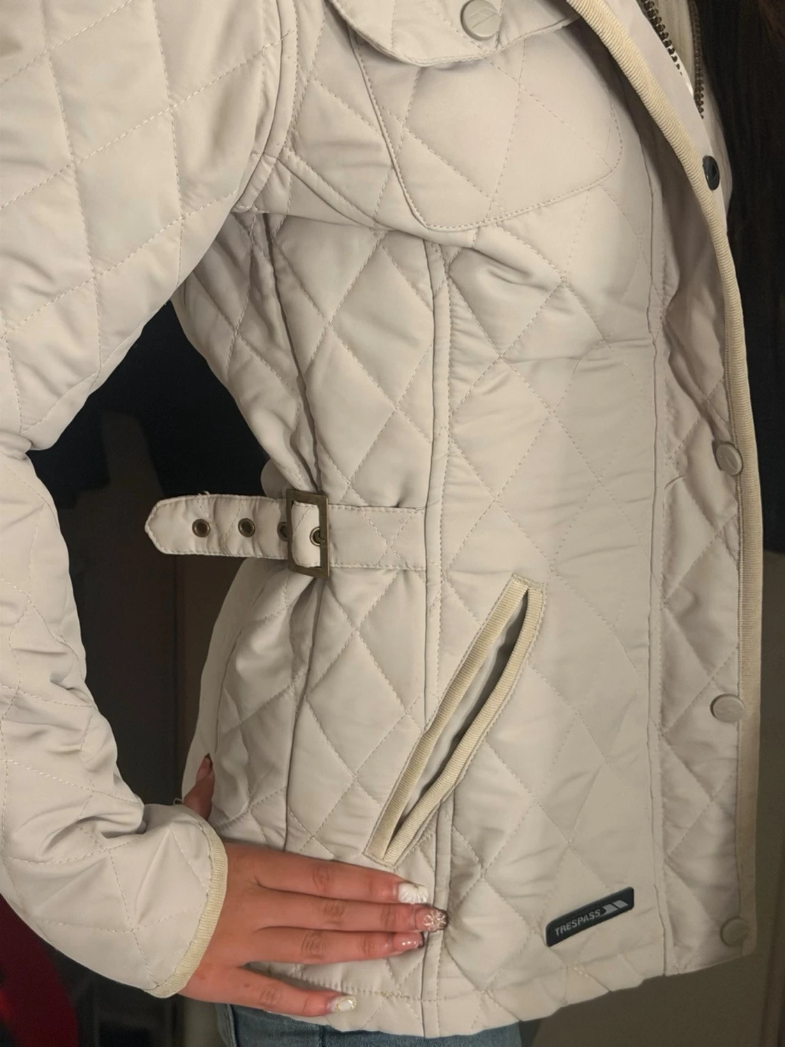 Beige quiltad jacka från Trespass - 2