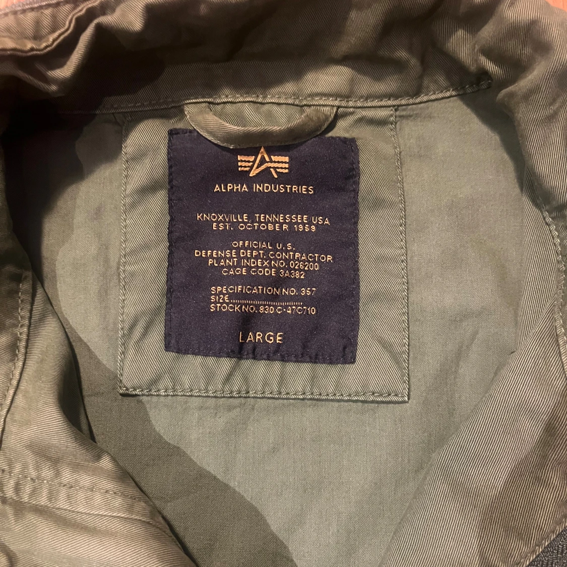 Riktigt det field jacket från alpha industries - 2