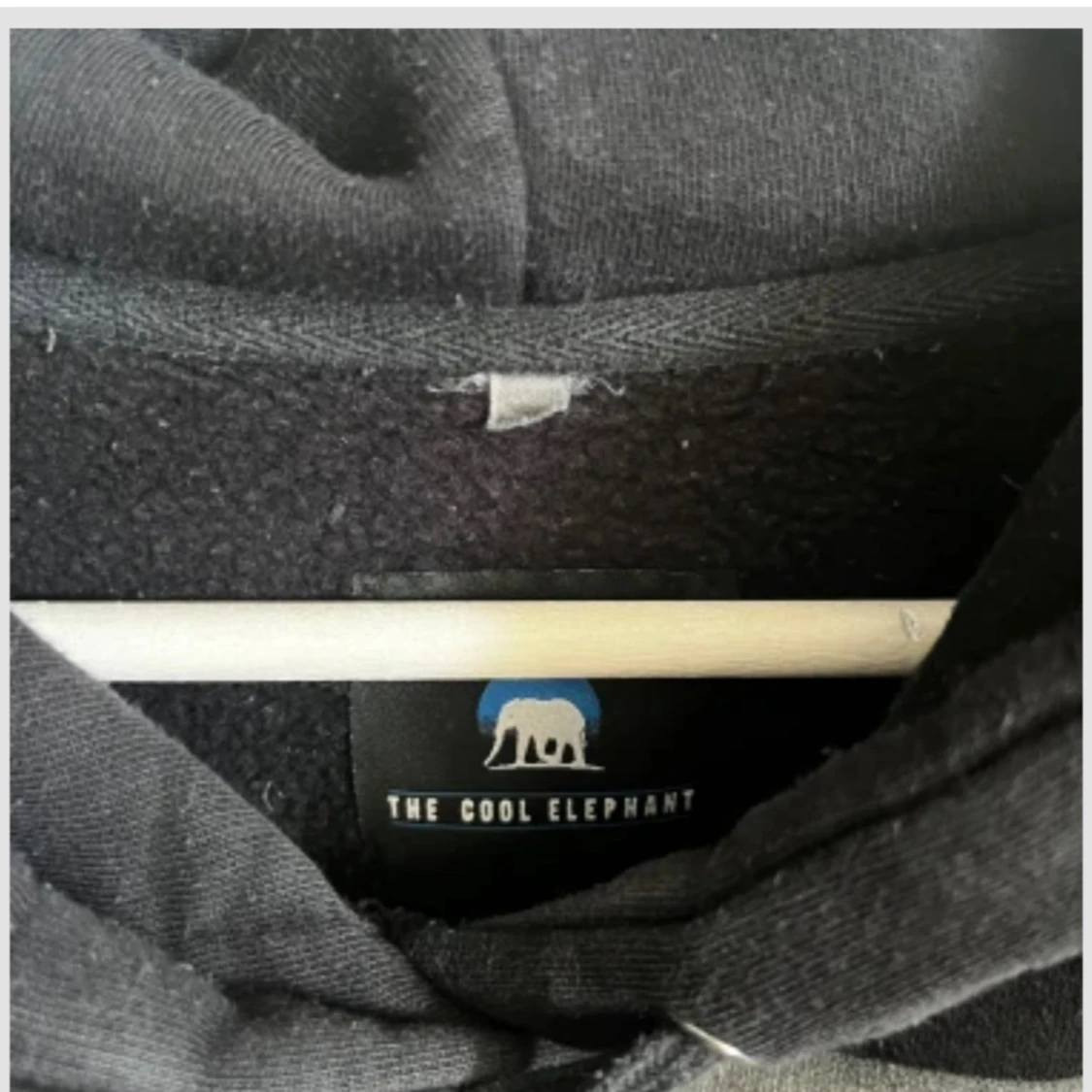 Svart hoodie Mona Lisa The Cool Elephant - 2