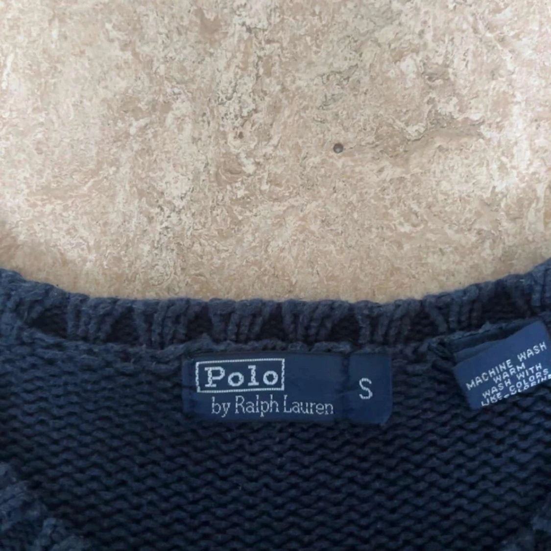 Mörkblå stickad tröja Polo Ralph Lauren - 2