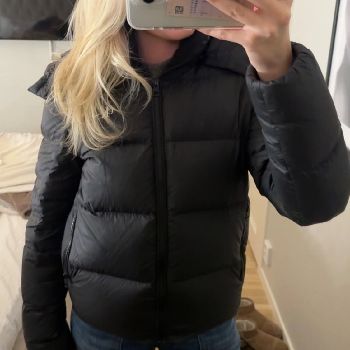 Svart vinterjacka 