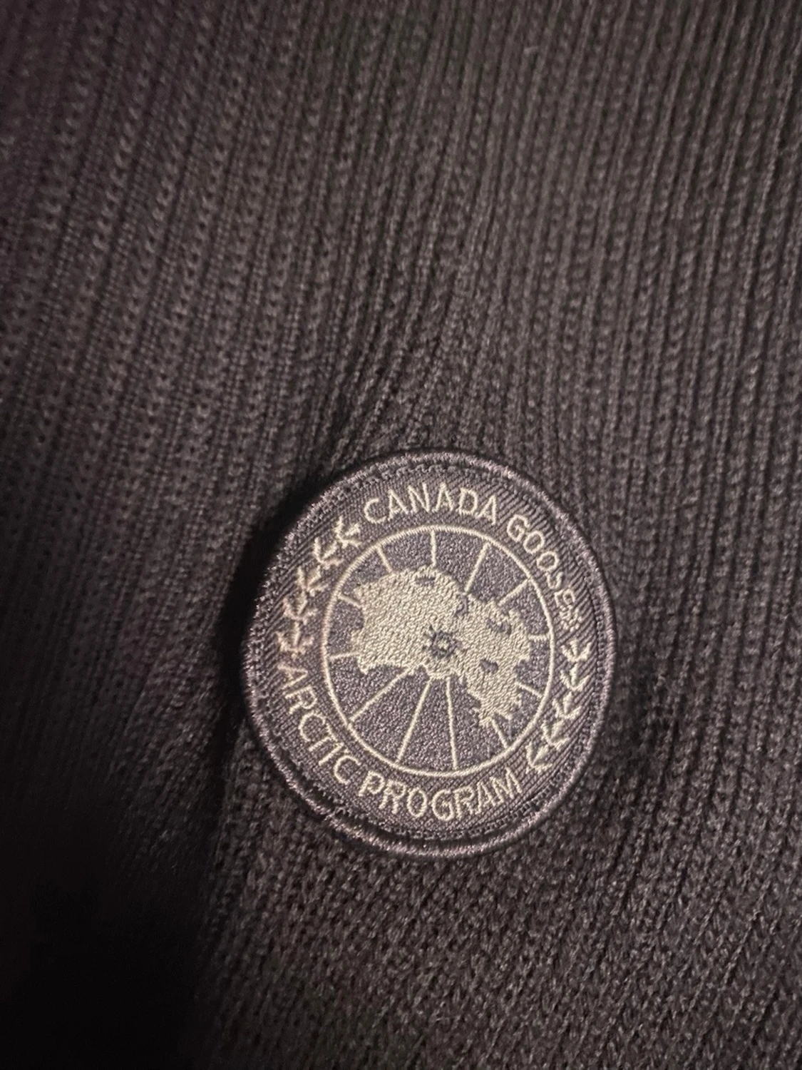 Svart quiltad pufferjacka Canada Goose - 1