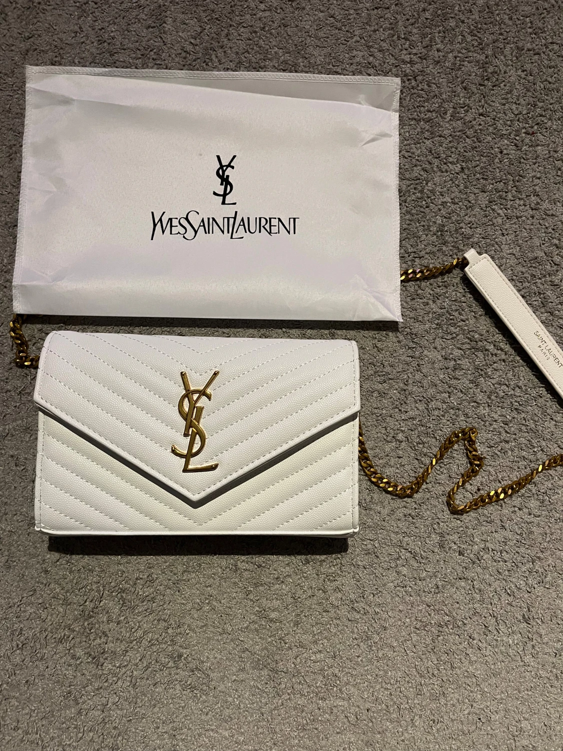 Saint Laurent Envelope Chain Wallet - 1