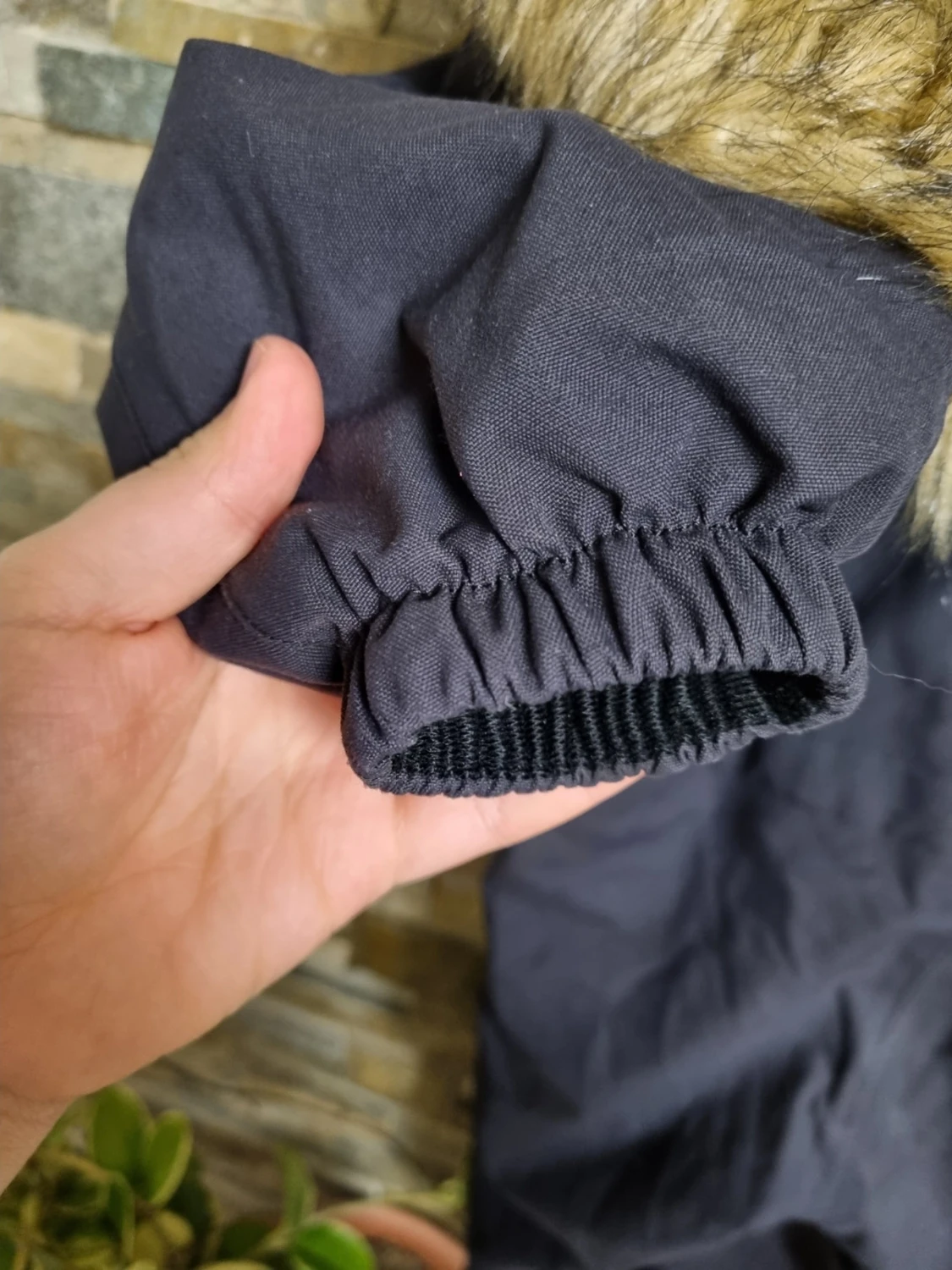 Svart overall från Reima med fuskpäls - 3