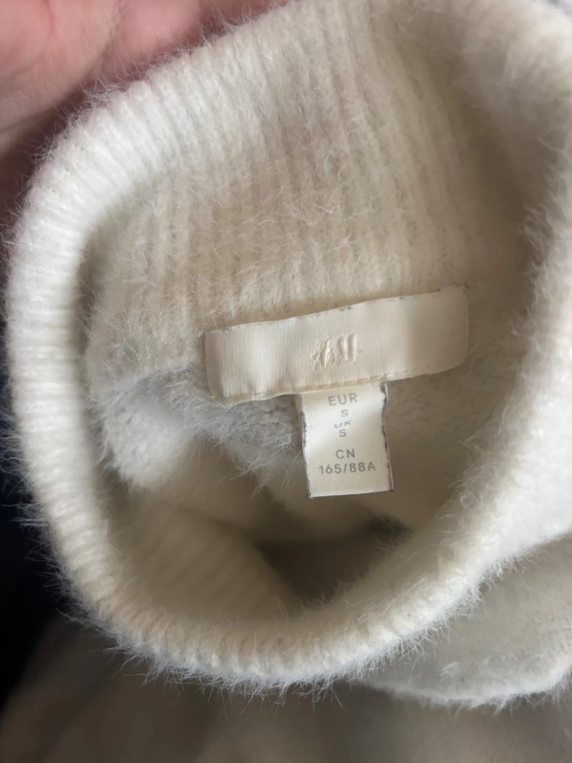 Vit stickad tröja från H&M - 3