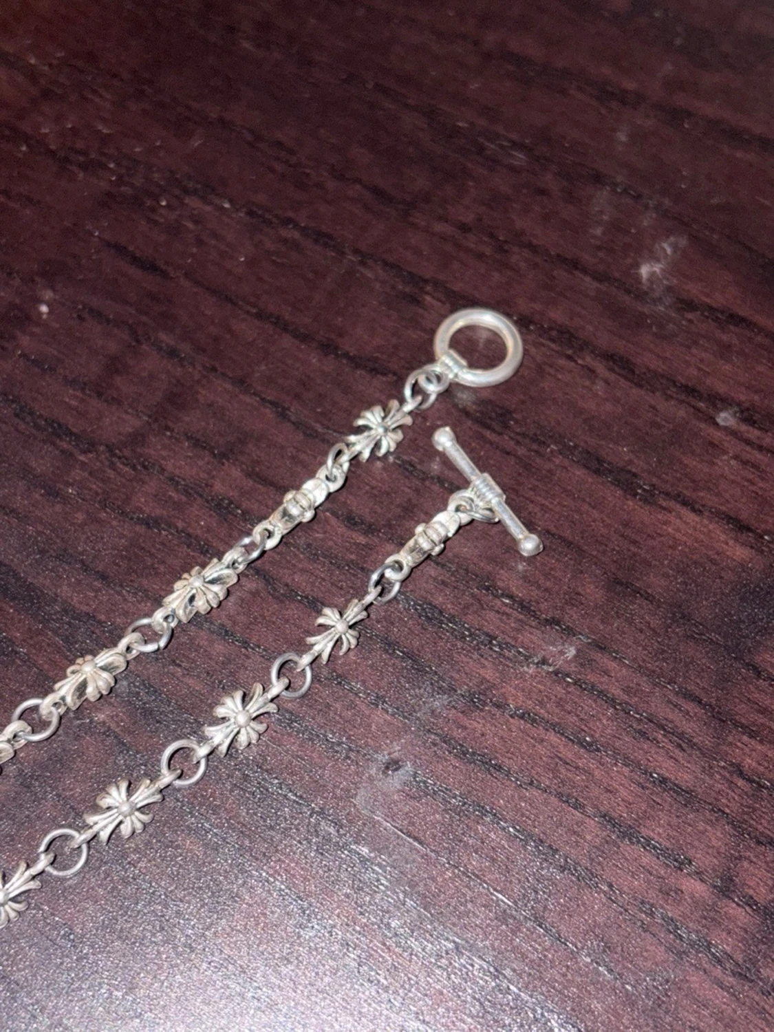 Chrome hearts kedja med korshänge - 1