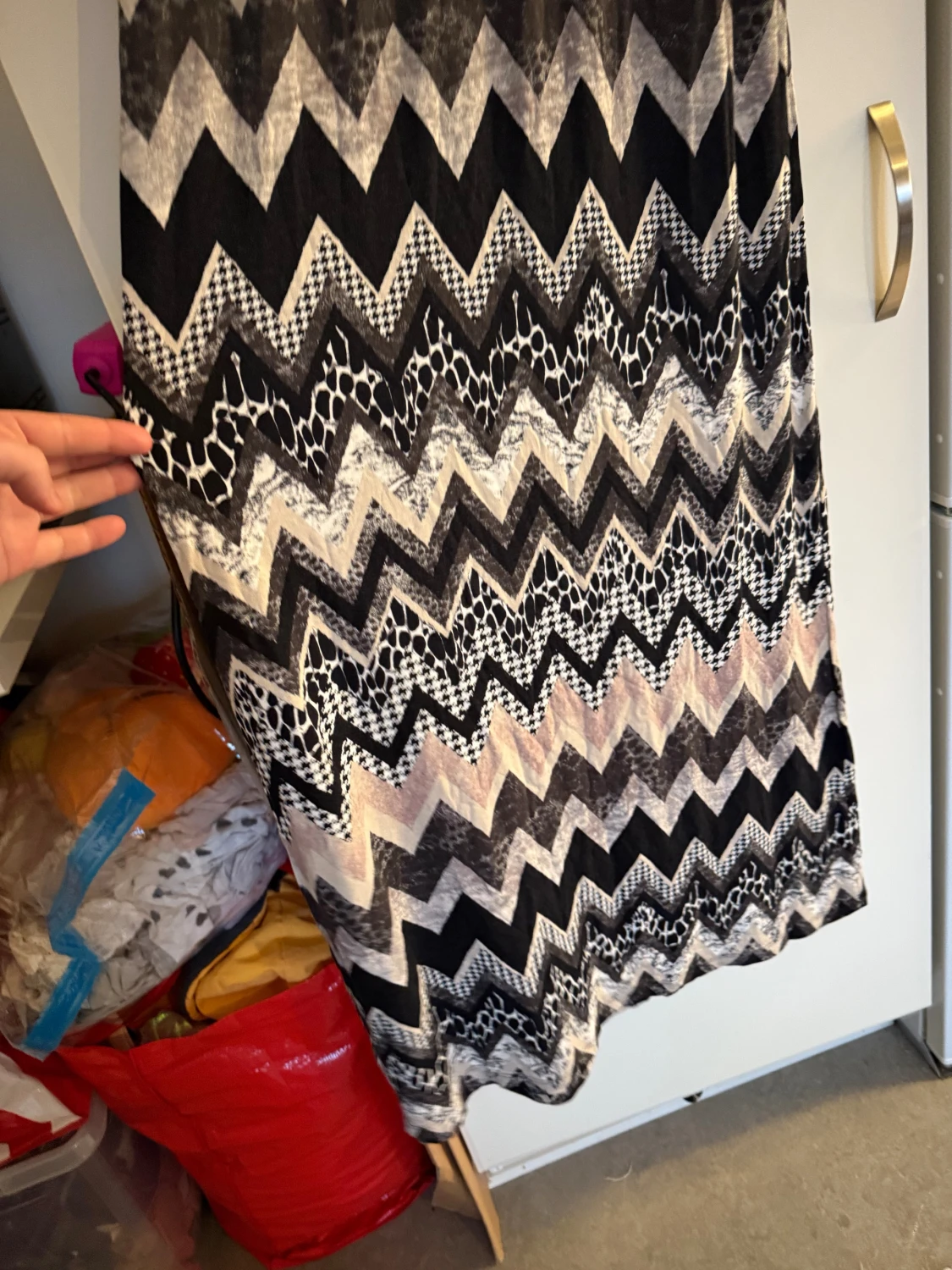 Lång mönstrad klänning från Cream - 2