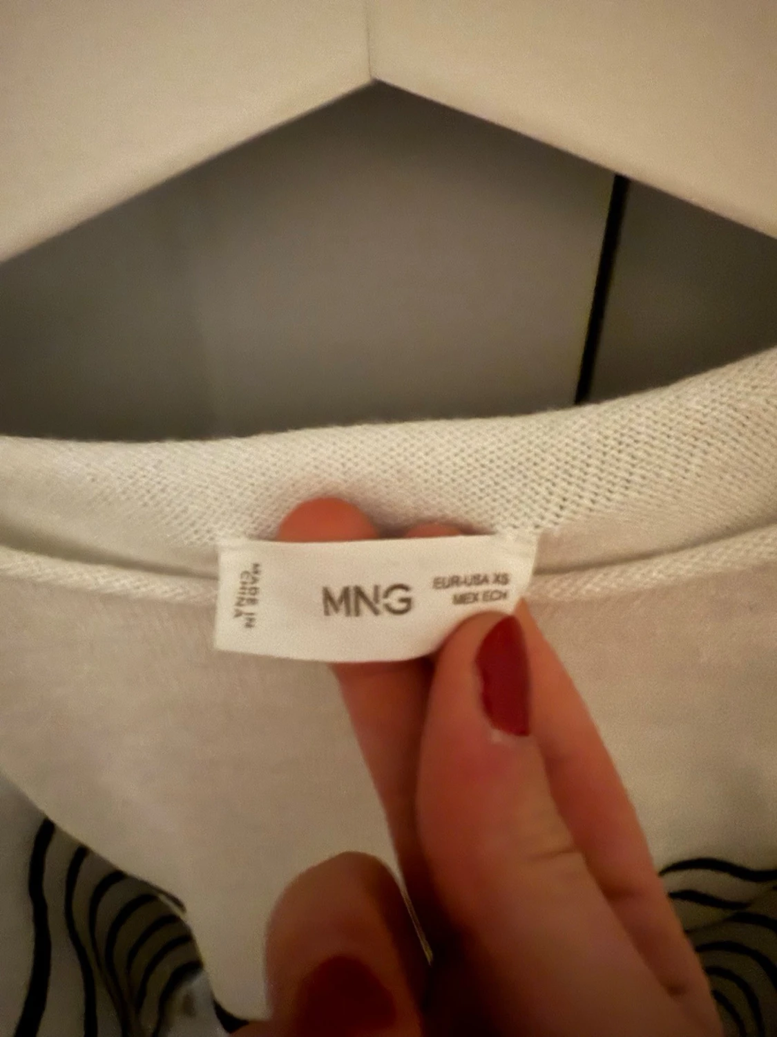 Randig vit tröja från Mango - 1