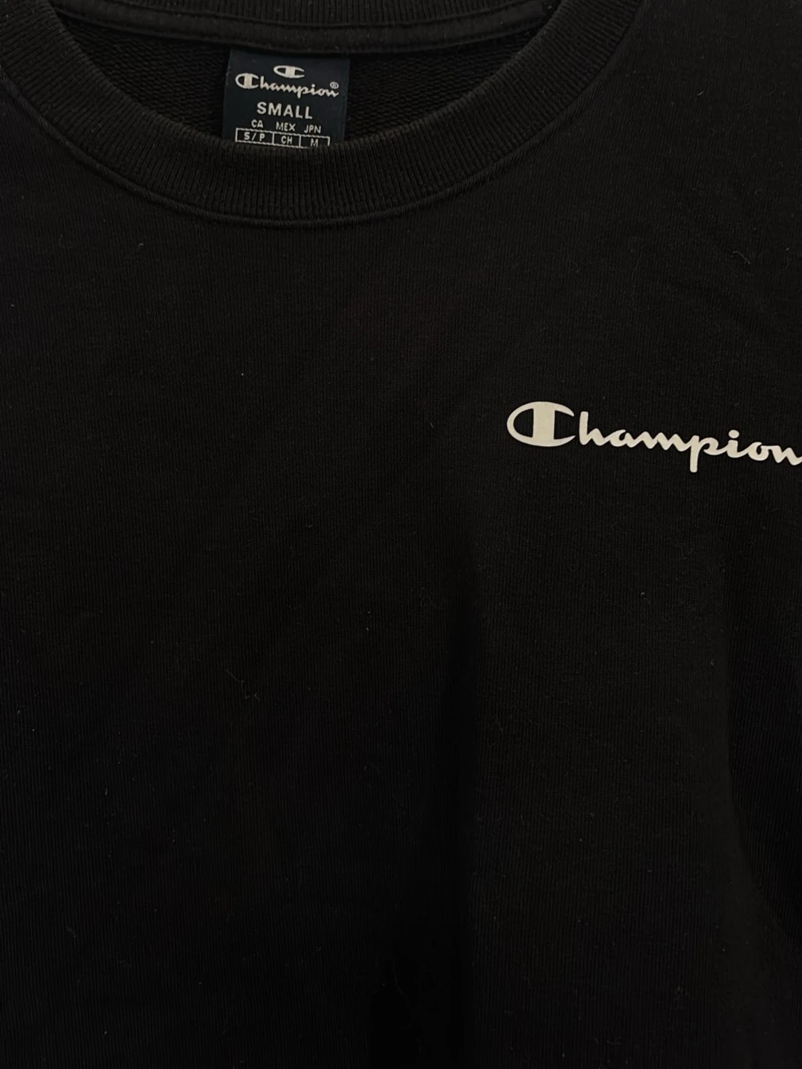 Svart Champion sweatshirt i bomull