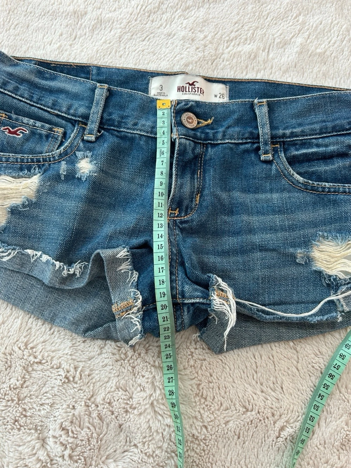 Hollister lågmidjade jeansshorts  - 4