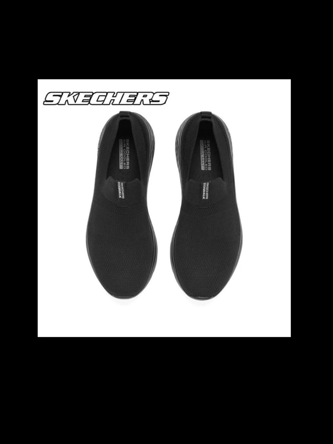 Svarta slip-on sneakers från Skechers - 1