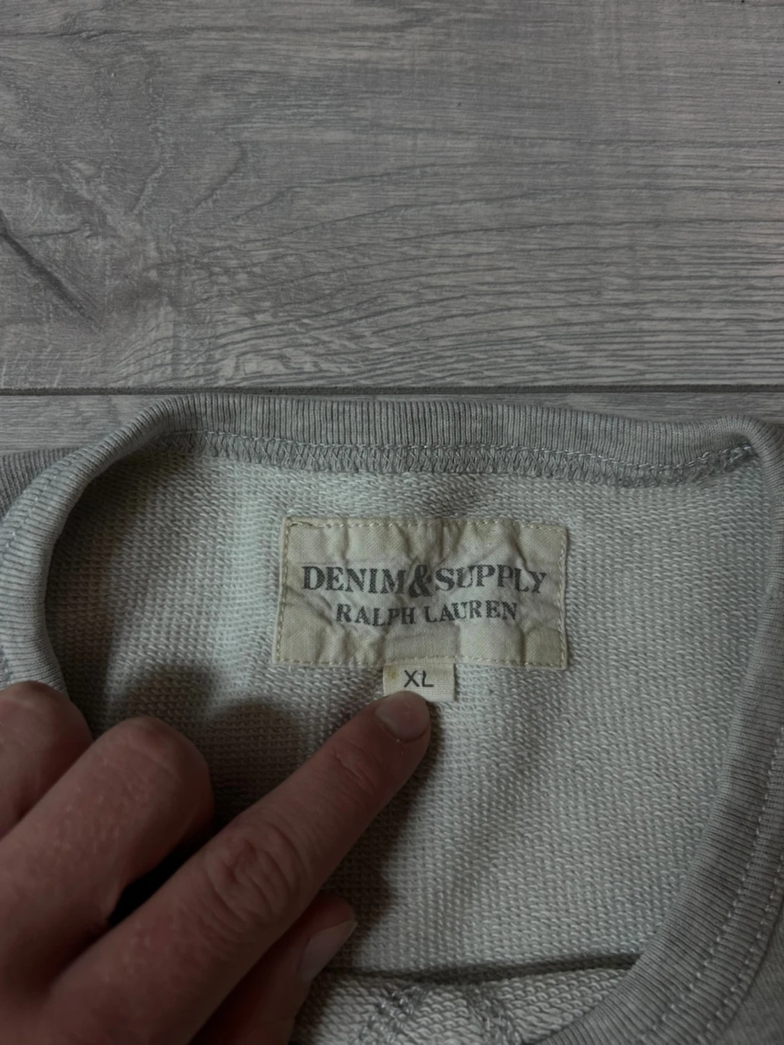 Grå sweatshirt från Ralph Lauren XL - 1