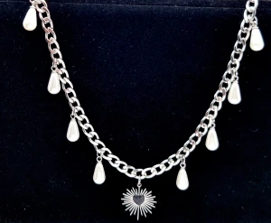 Stilfullt halsband  - Material-rostfritt stål.  Kedjetjocklek-6mm 