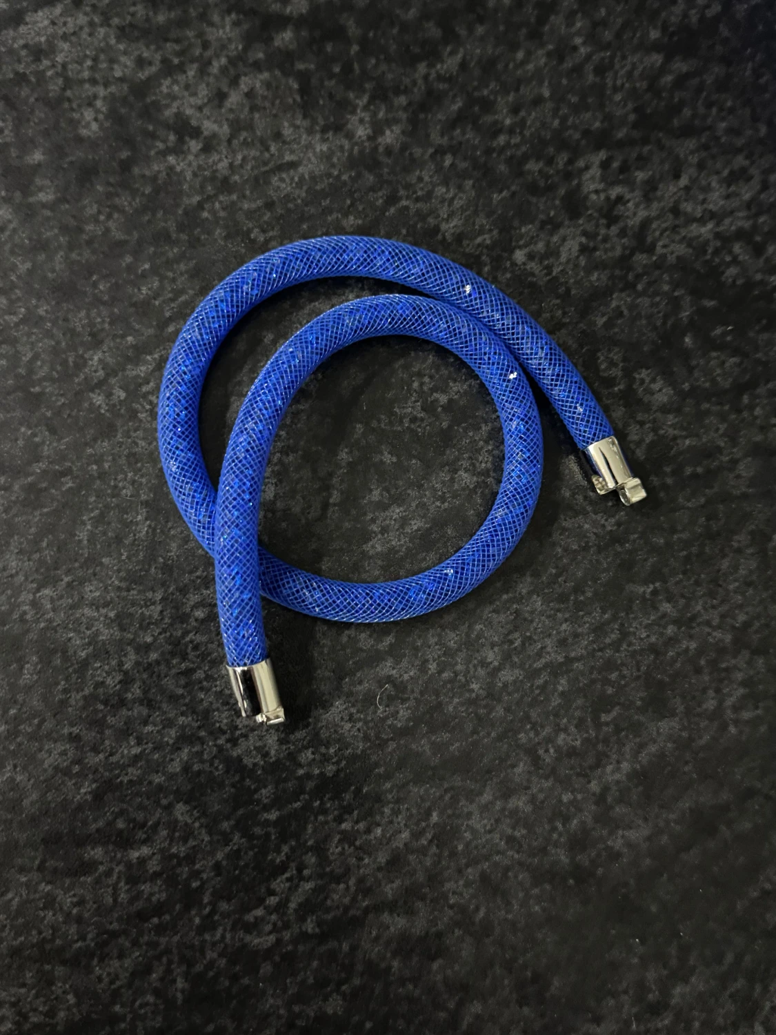 Blå glittrig Swarovski armband - 1