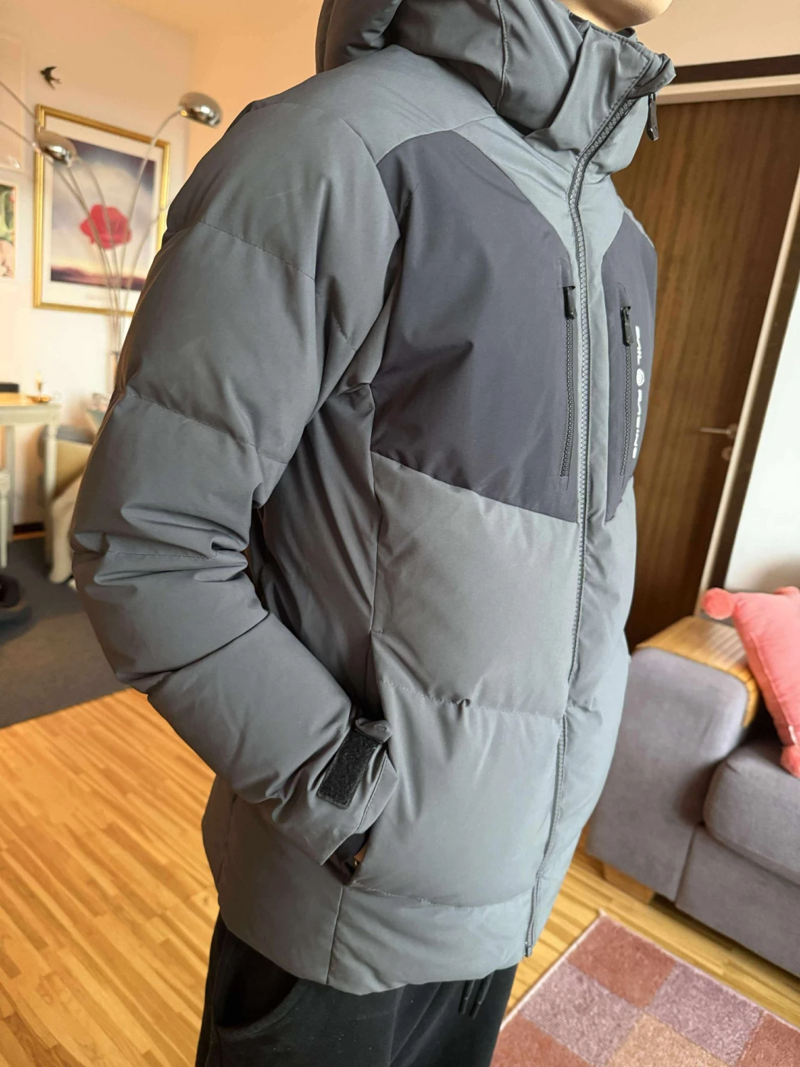 Mörkgrå Sail Racing dunjacka - 1