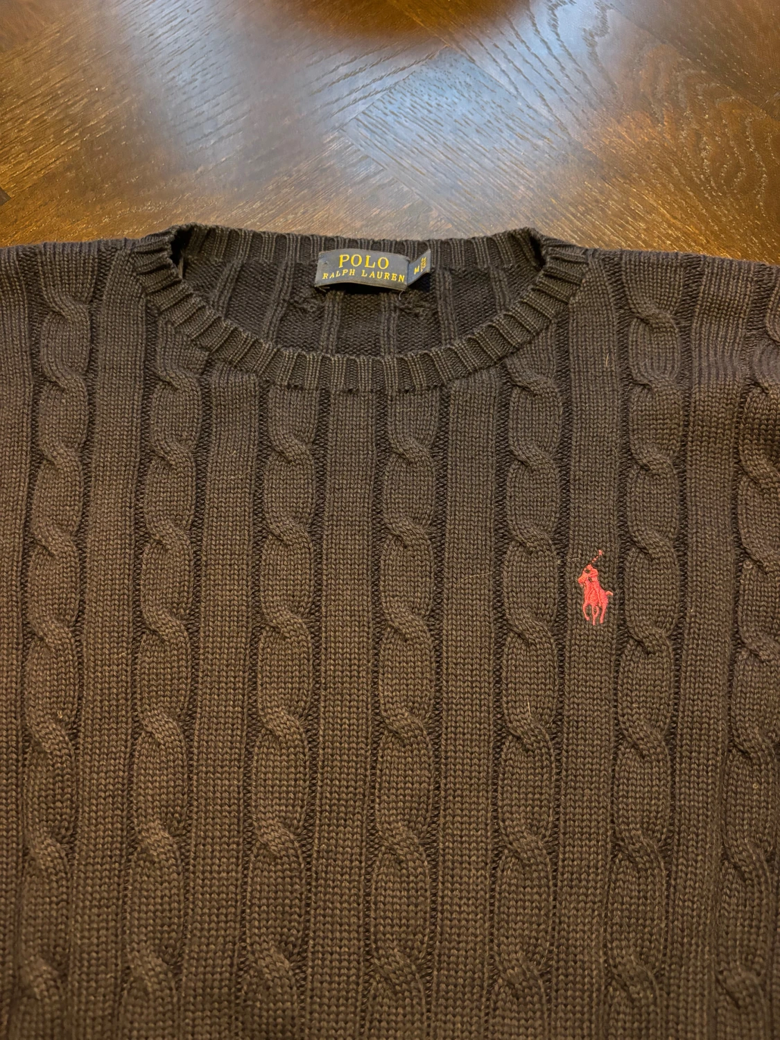 Mörkblå stickad tröja Polo Ralph Lauren - 2