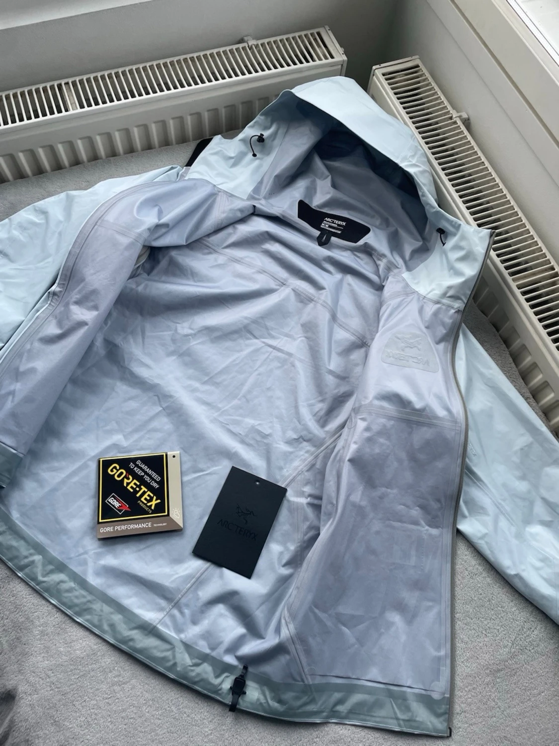 Ljusblå Arc'teryx vindjacka Gore-Tex - 3