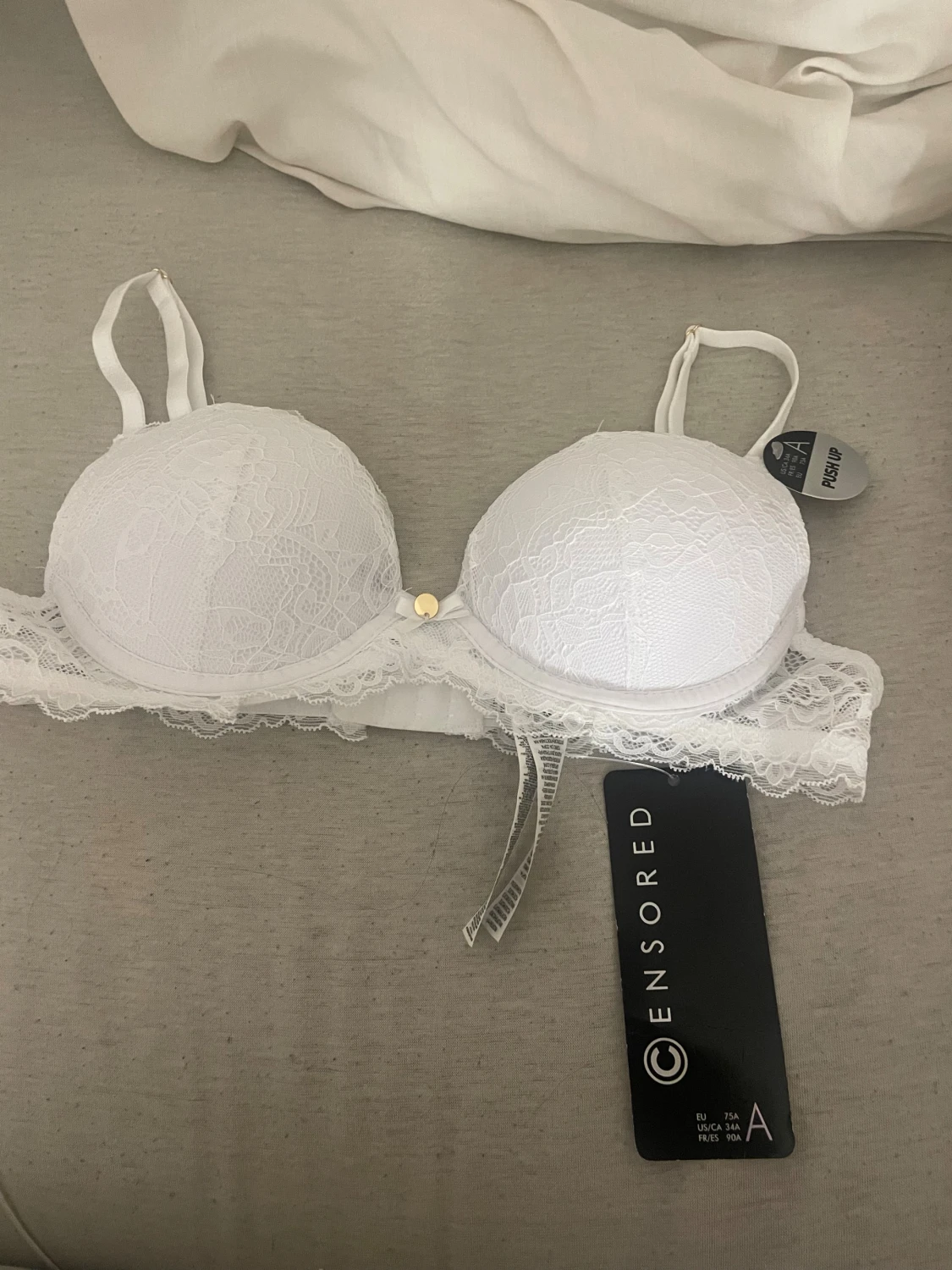 Vit spets push-up bh från new yorker 