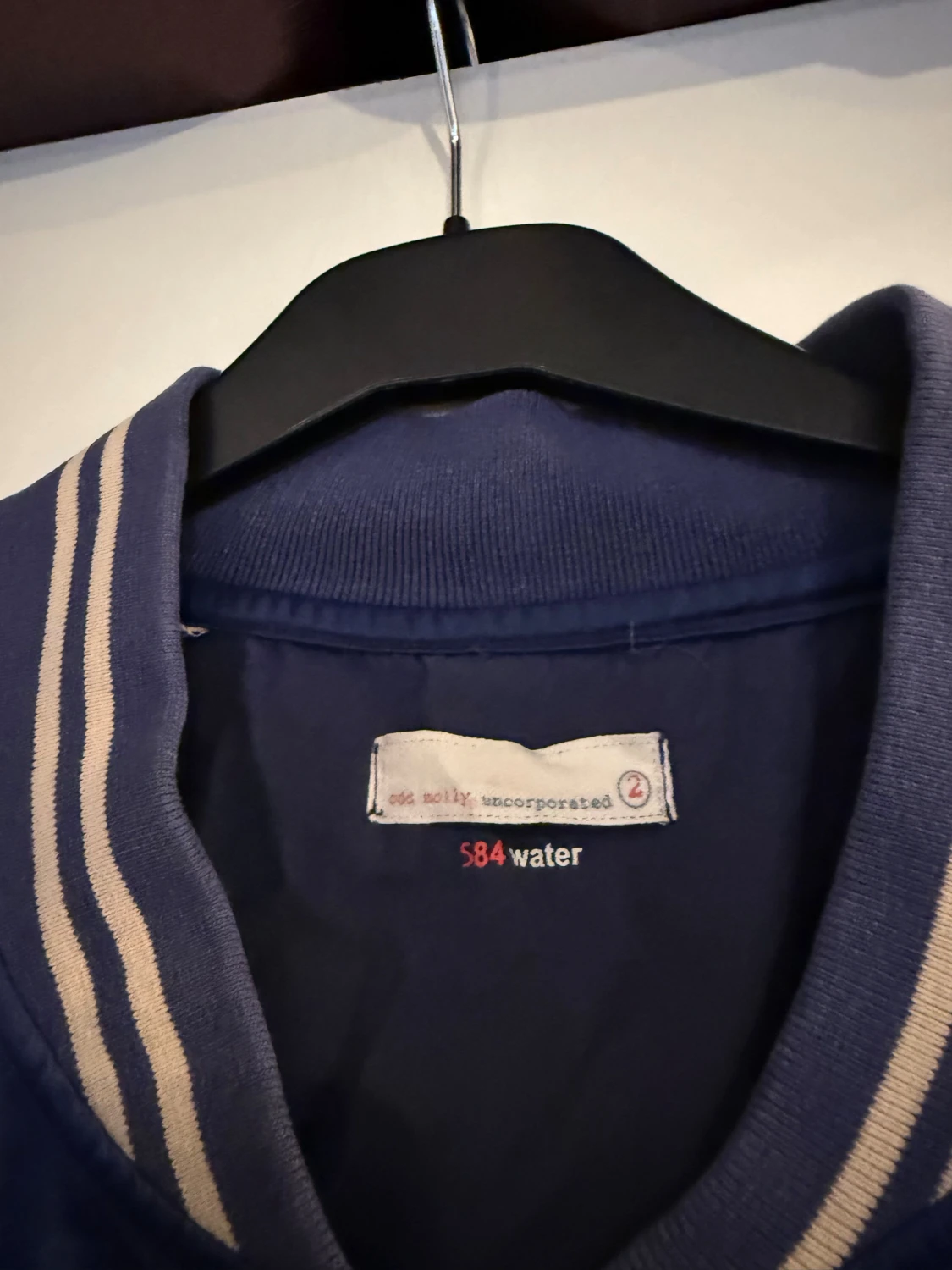 Blå bomberjacka Odd Molly med broderier - 1