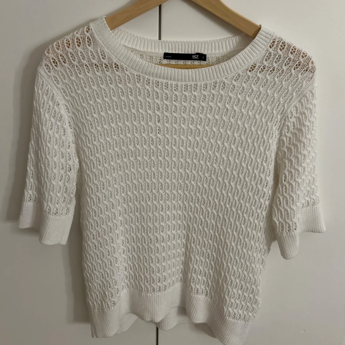 Vit stickad topp från lager 157 - 1