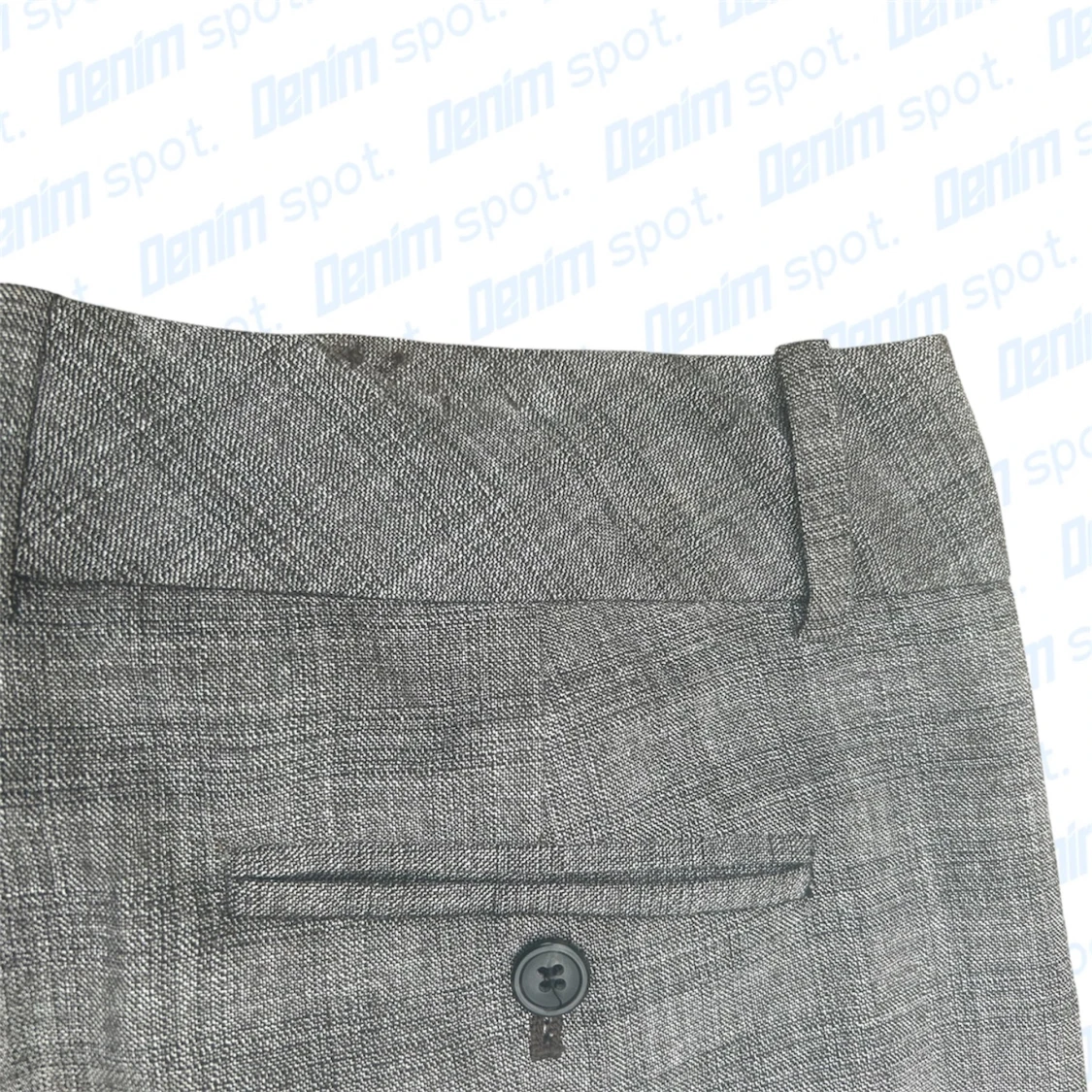 Lågmidjade gråa kostymbyxor💙 - 3