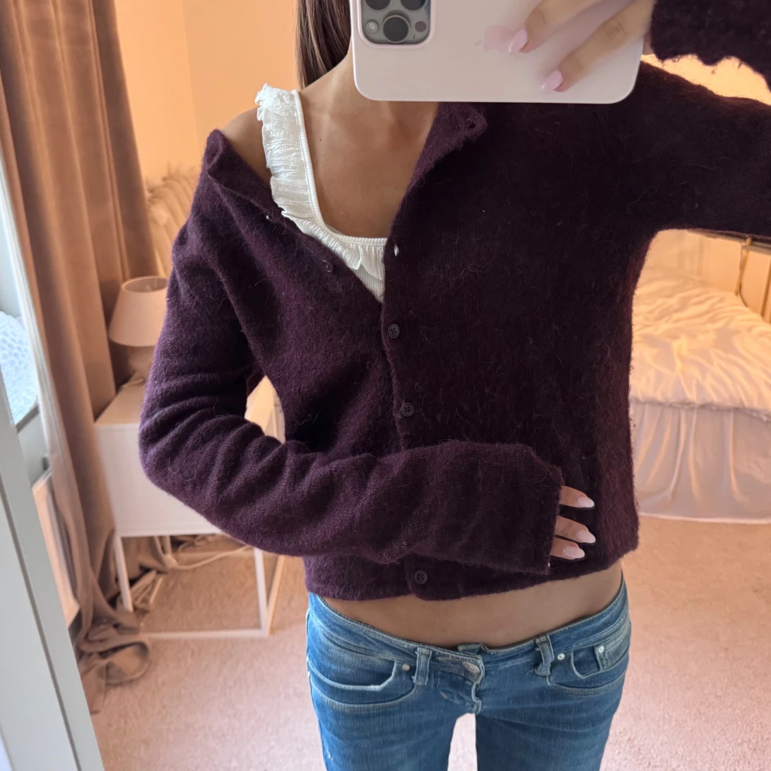 Vinröd tröja 🩷🩷🩷 - 1